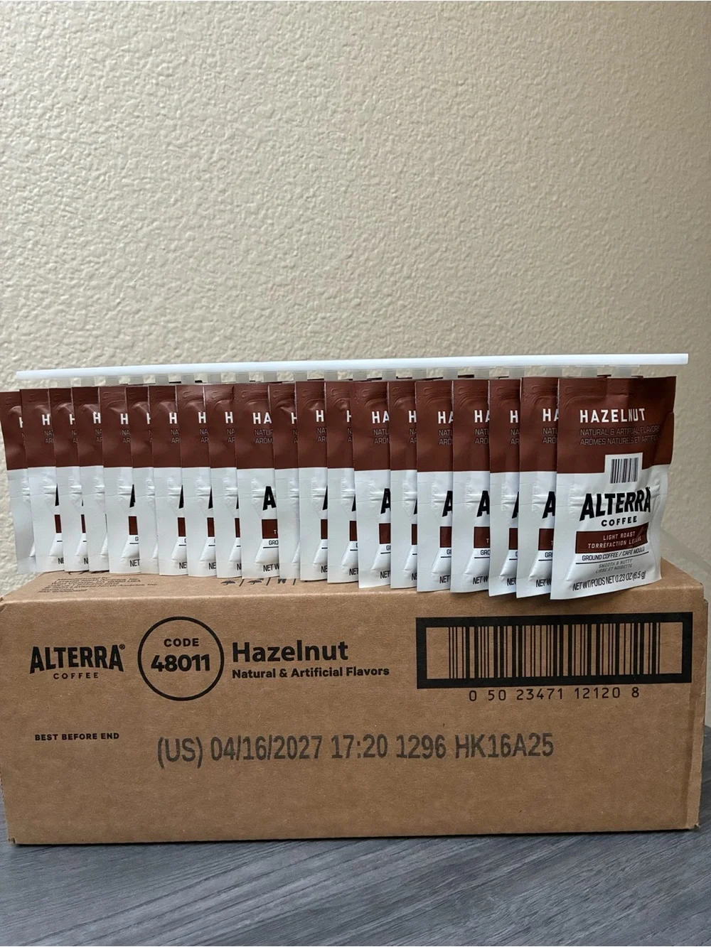 New Alterra Hazelnut Single-Serve Coffee Packets, 100 Count